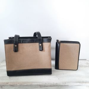 Vintage Franklin & Covey Purse and Day Planner Set